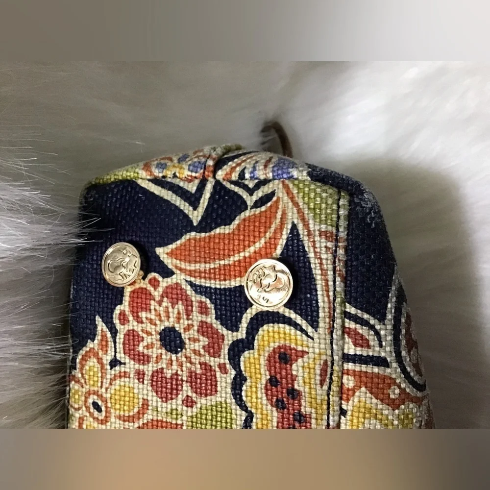Spartina 449 Daufuskie Island Linen/leather handbag